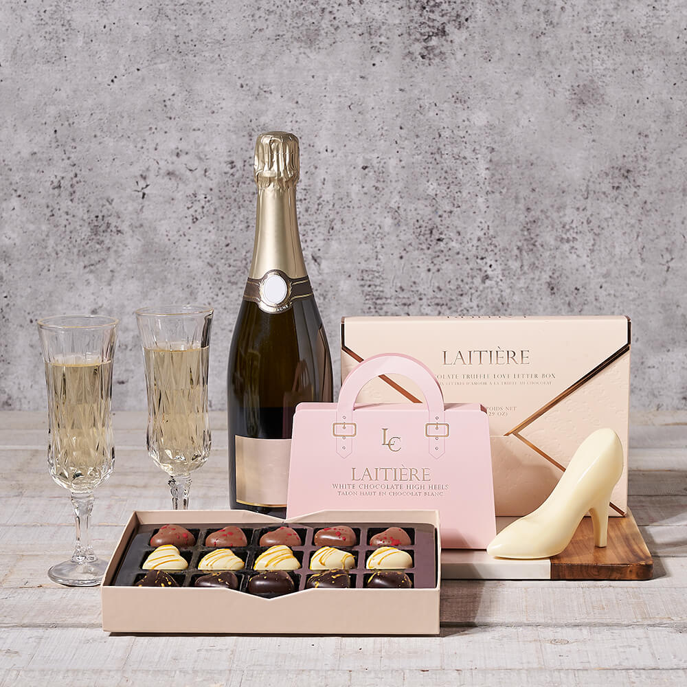 Champagne & Truffle Love Letter Gift