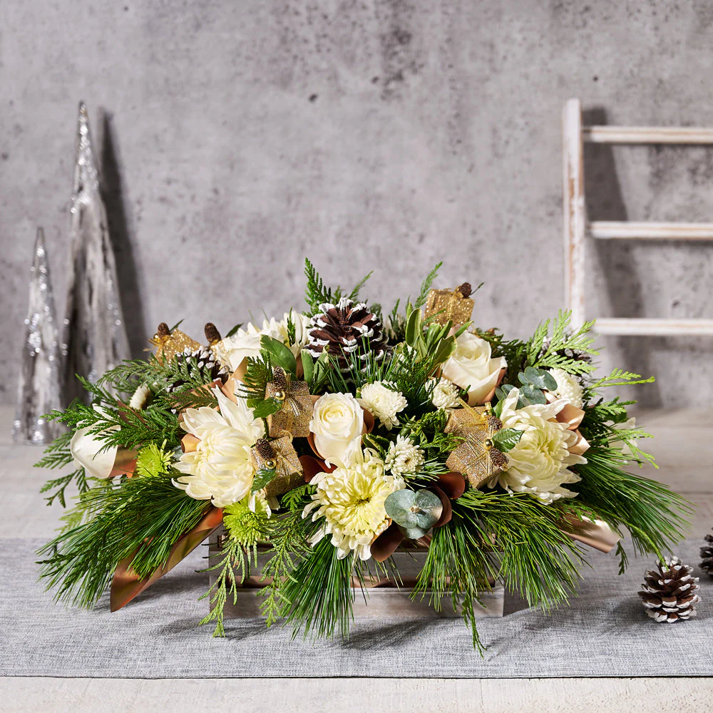Christmas Flower Centerpiece