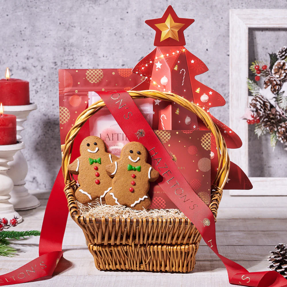 Christmas Tree Box of Sweets Gift Basket