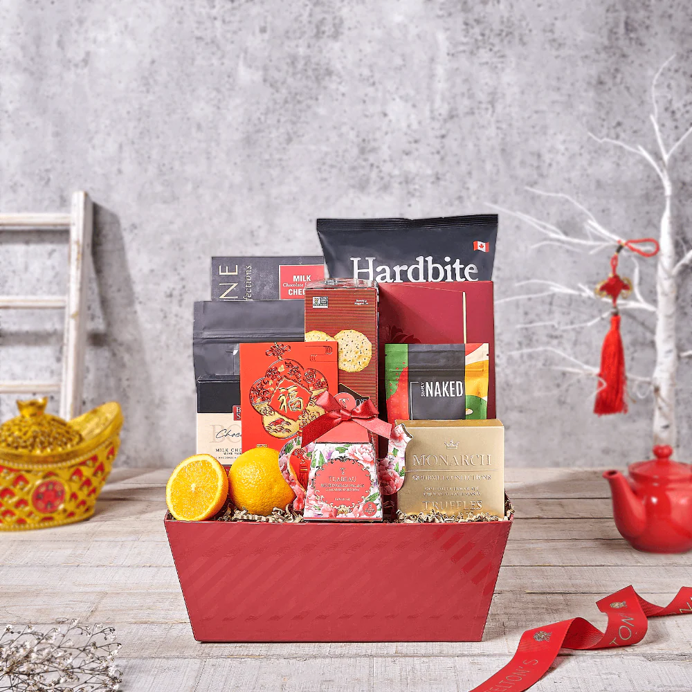 Everlasting Fortune & Festive Wishes Gift Basket