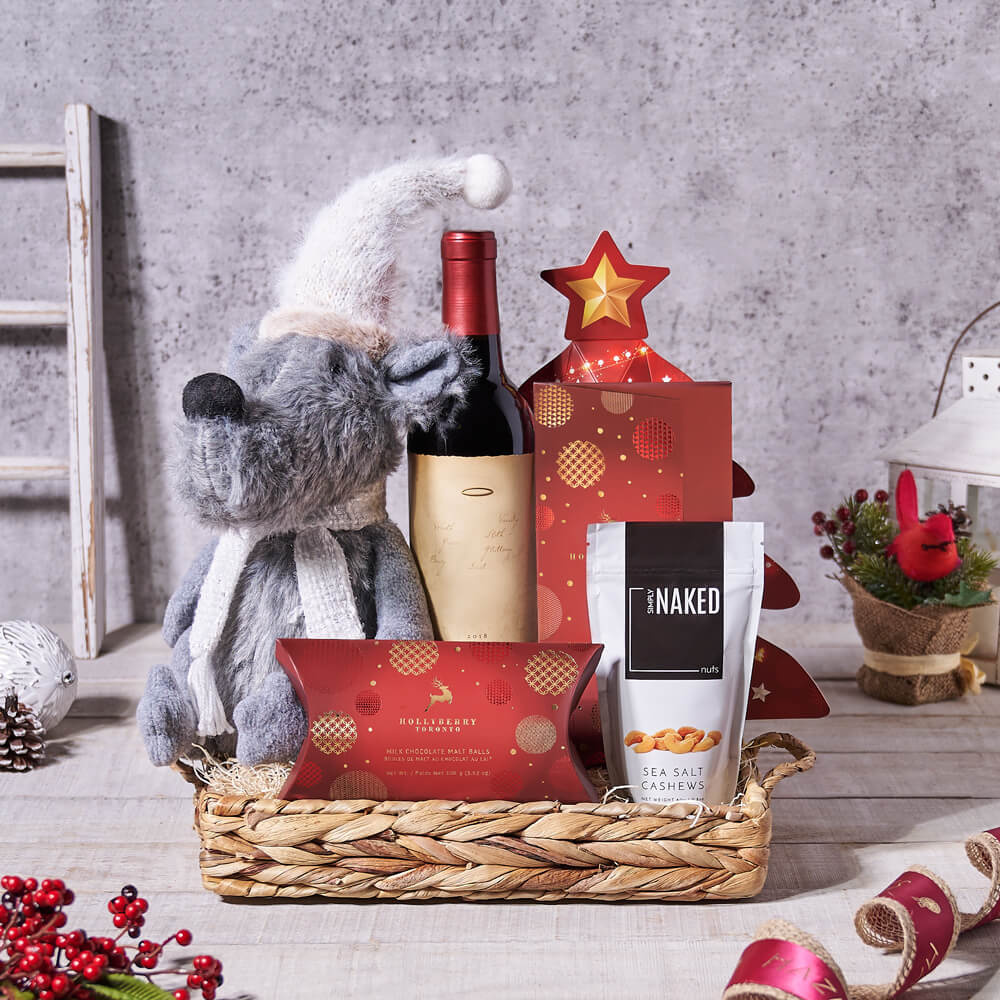 Happy Holiday Mouse Gift Basket