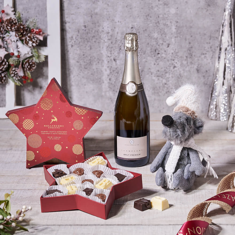 Holiday Champagne Celebration Basket