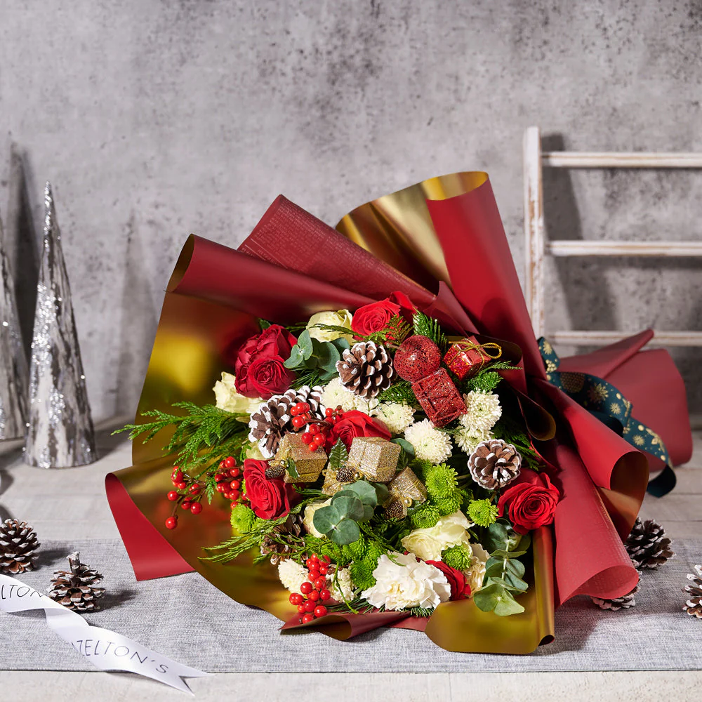 Holiday Rose Bouquet