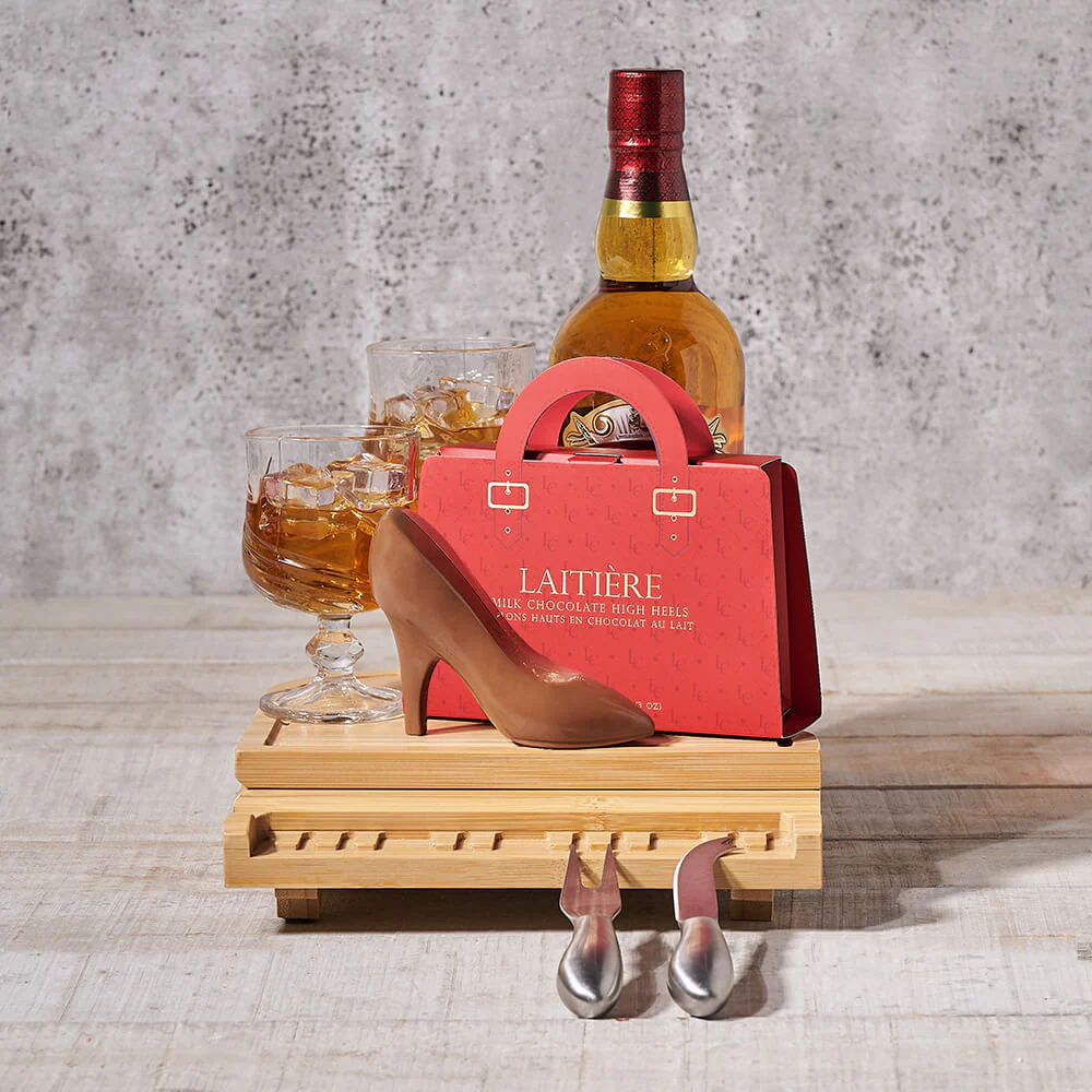 Liquor & Chocolate Heel Gift