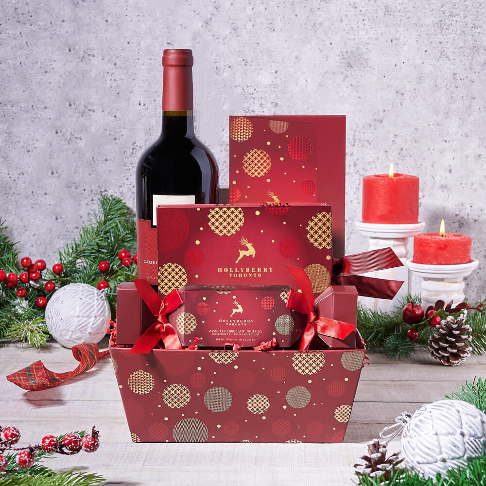 Royal Red Festive Wine Gift Set