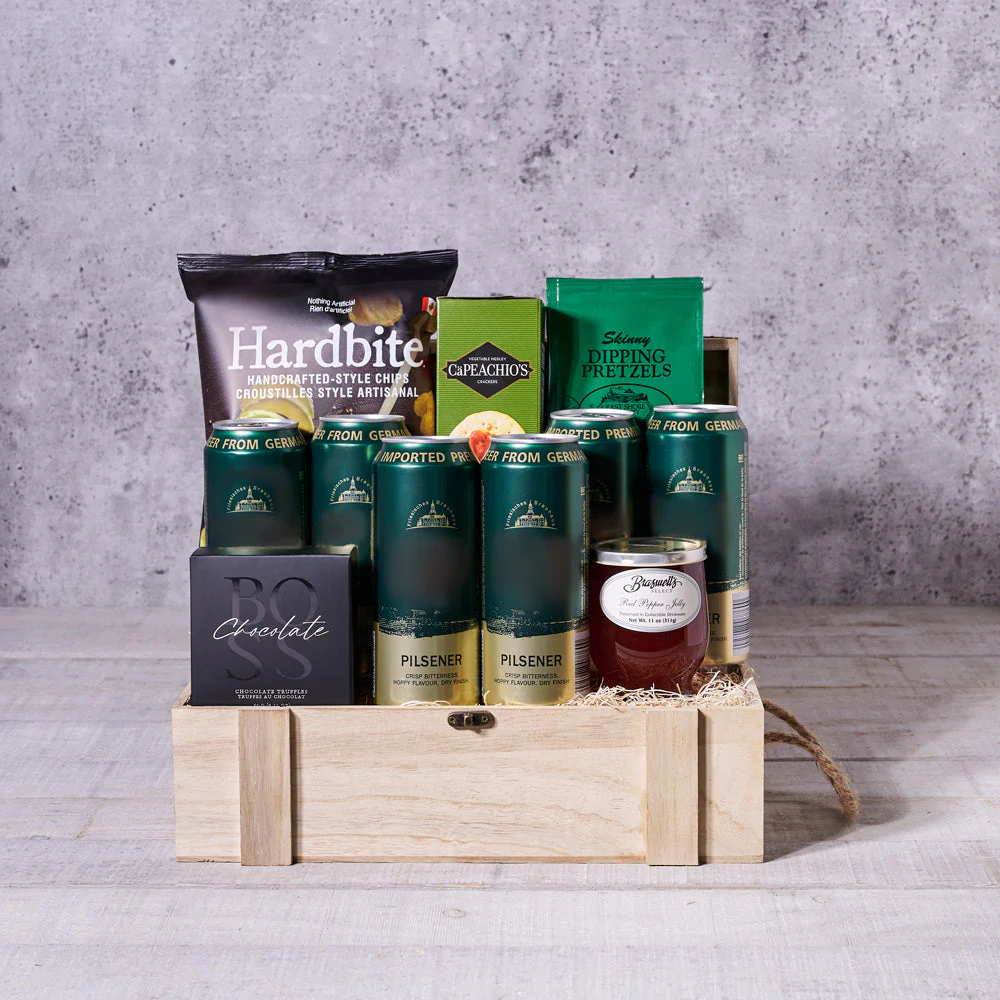St. Patrick’s Day Beer & Crunch Basket