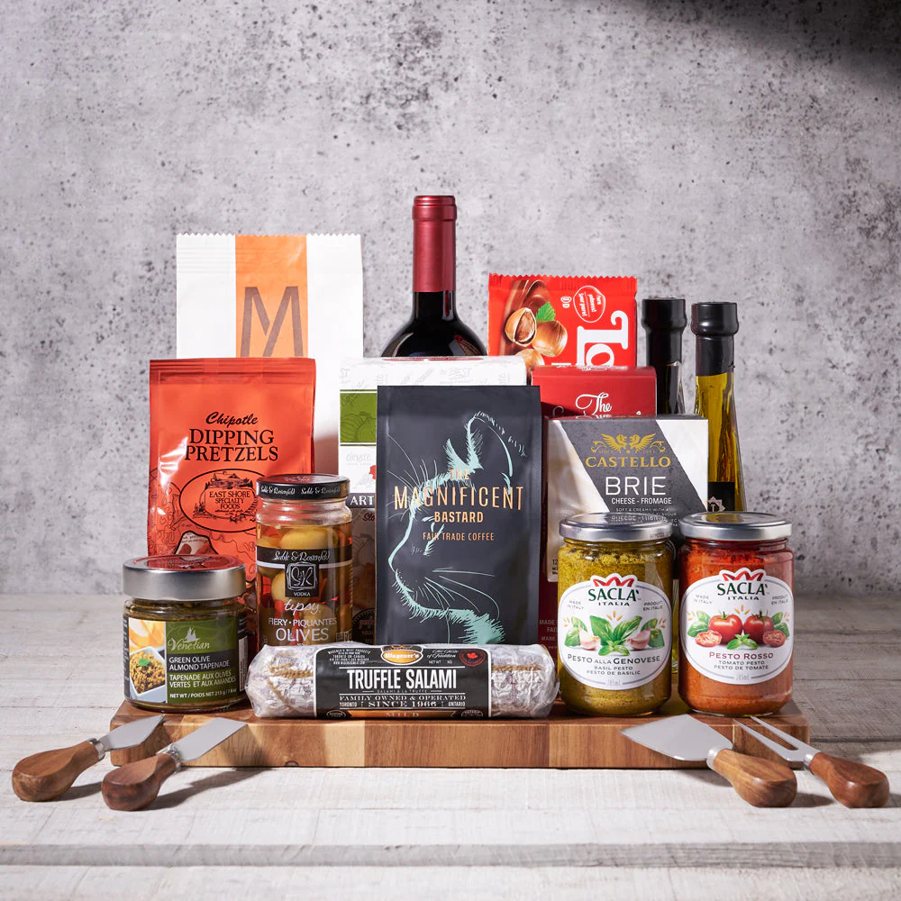 Taste of Italy Wine Gift Basket