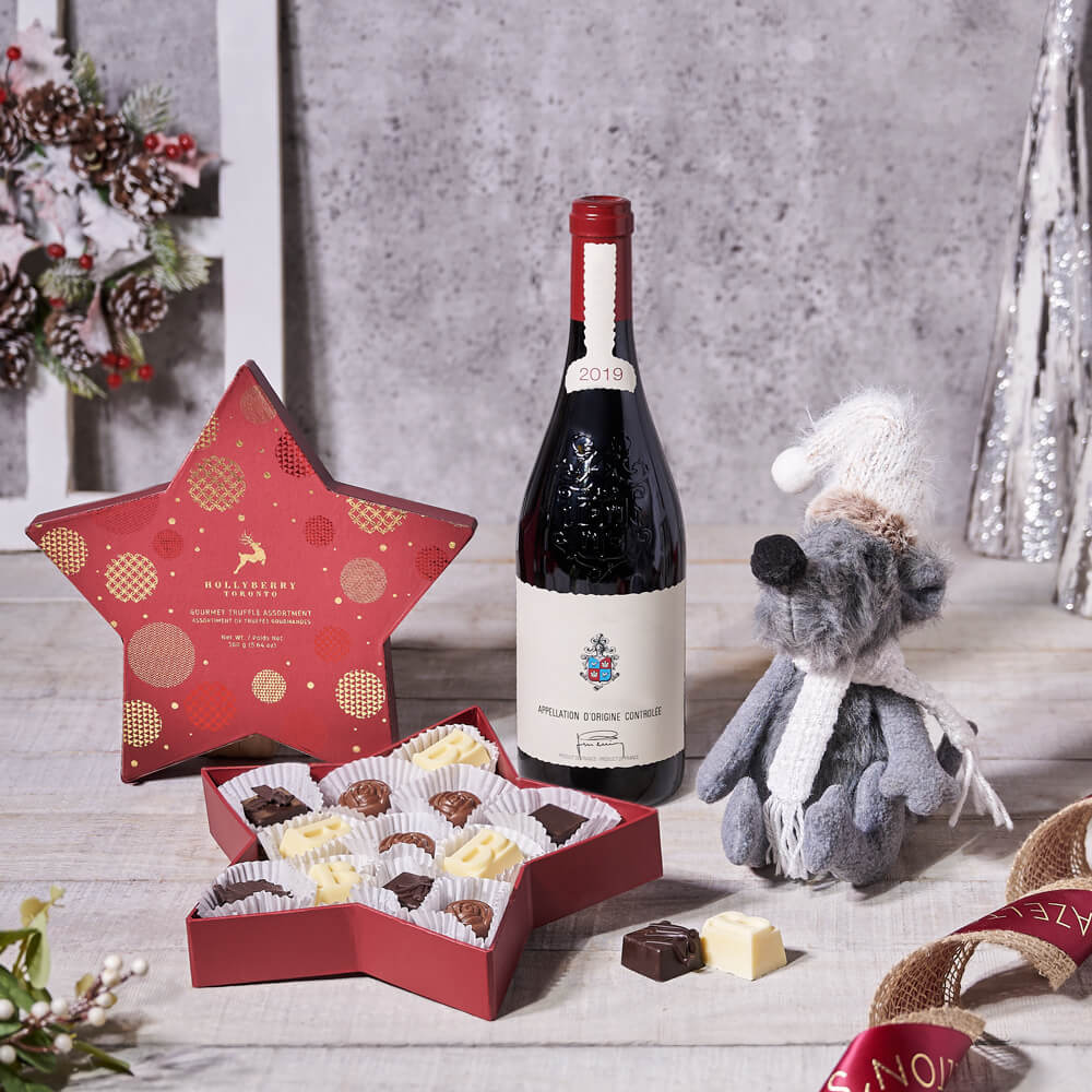 Wine & Chocolate Holiday Basket